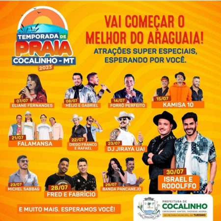 TEMPORADA DE PRAIA COCALINHO 2.023